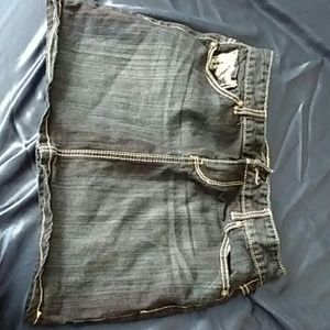 Dark bkue jean skirt